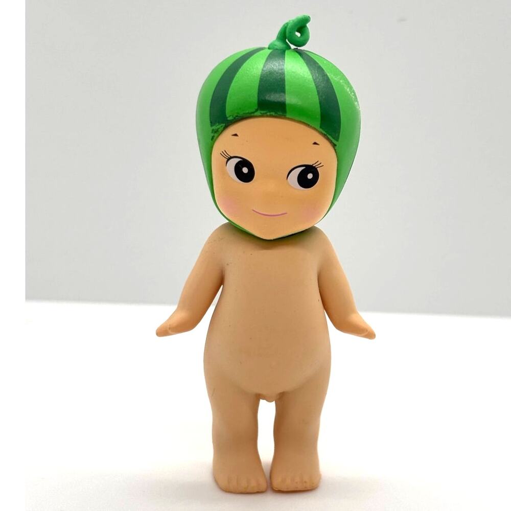 New Unbranded Kewpie/Angel Collectible MIni Figure, Watermelon Fruit, Open Box